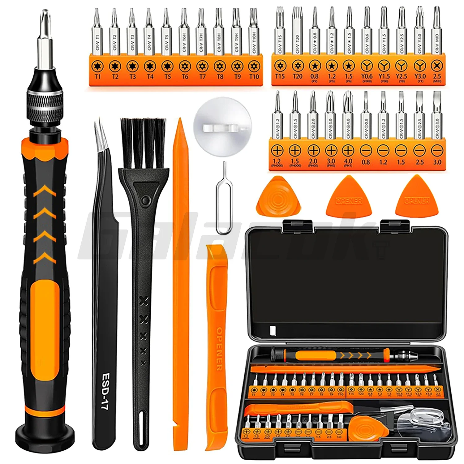 Electronic Repair Tutorial - 40-in-1 Elektronik-Reparatur-Schraubendreher-Set Multifunktionales DIY-Handwerkzeug-Kit für Handy,