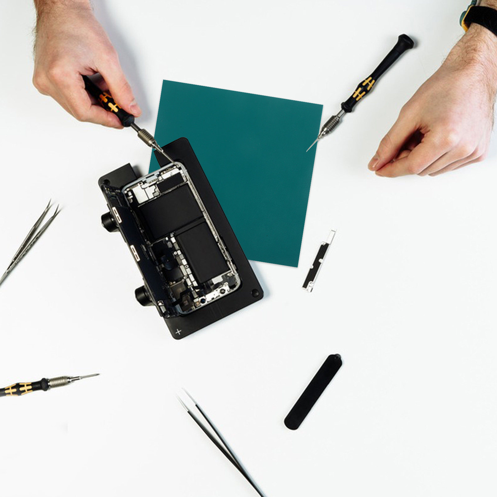 Electronics Repair Table - Elektronik-Reparatur Antistatische Matte Hitzebeständige Werkbank-Tischmatte Arbeitsflächen-Lötpad