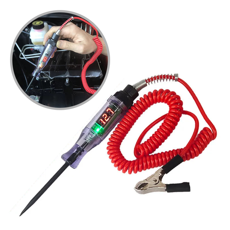 Electronics Repair Tool - Auto-LKW-Spannungsprüfer 6V 12V 24V Auto-Diagnose-Prüfstift Glühbirnen-Reparaturwerkzeug