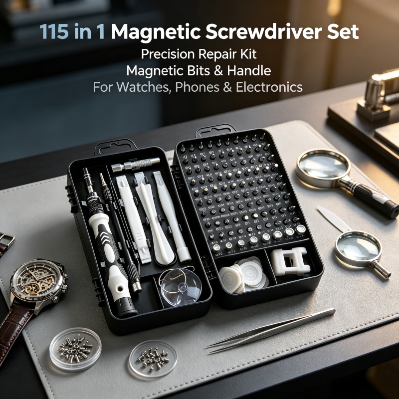 Electronic Repair Tutorial - 115-in-1 Präzisions-Schraubendreher-Sets, Professionelles Reparatur-Werkzeugset für Elektronik,