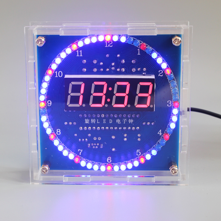 Electronics Repair School - DIY rotierende LED elektronische Digitaluhr Kit
