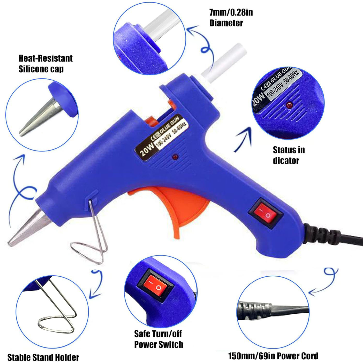Heißklebepistolen-Set mit 0-50 – Electronics Repair School Bewertung und Preis