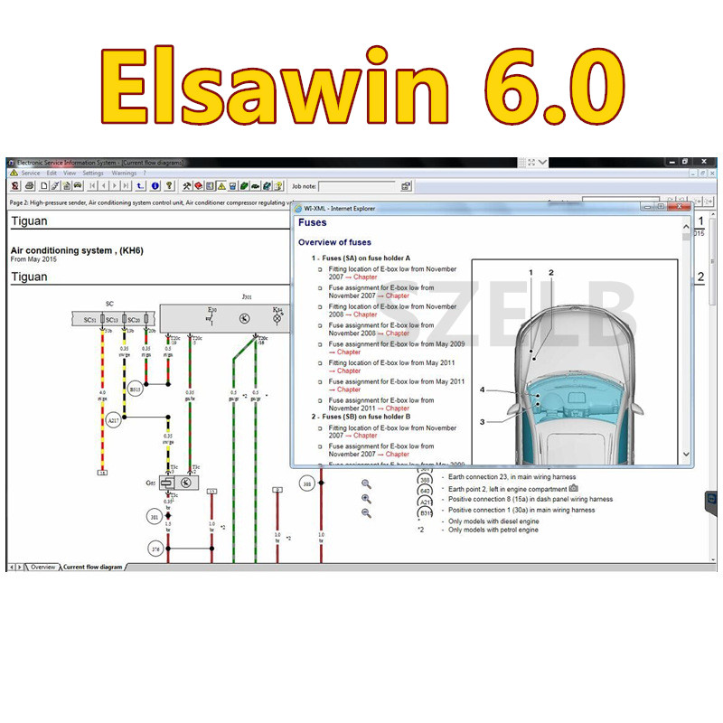 Neueste ETKA 8.6+ Elsawin 6.0  – Electronics Repair Tool Bewertung und Preis