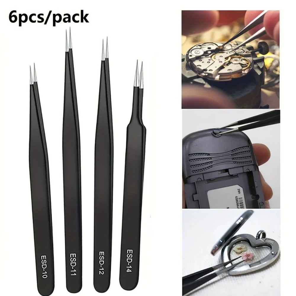 6-teiliges Präzisions-Pinzette – Electronics Repair Tool Bewertung und Preis